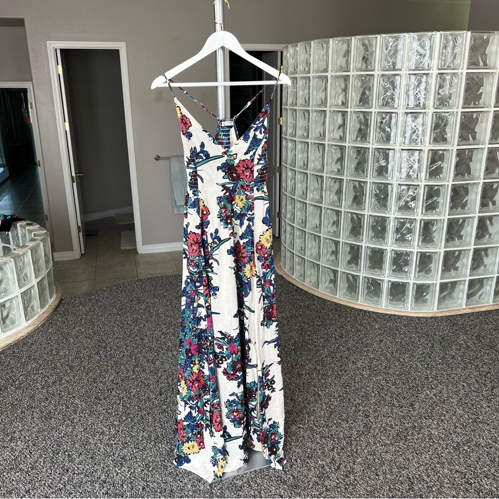 Free People Intimately Blue and Green Sleeveless Maxi Sundress - Picture 8 of 15